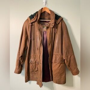 Adventure Bound Originals By Wilsons Leather Jacket Brown Coat Vintage L